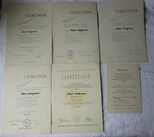Ddr urkundenkonvolut - ddr,