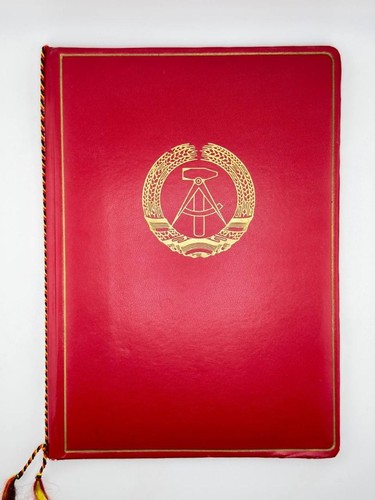 Ddr nationale front - nationale, urkunde