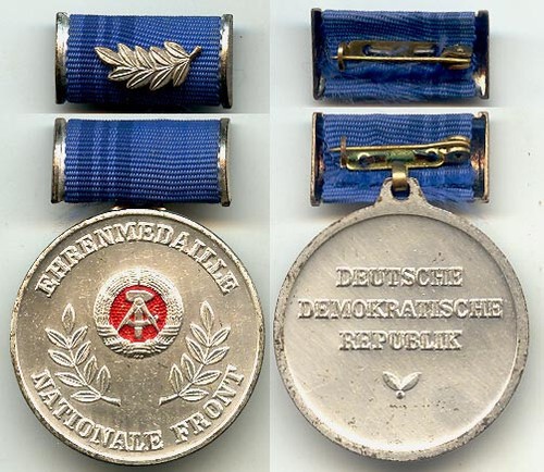 Ddr ehrenmedaille nationale - ehrenmedaille,
