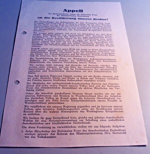 Appell nationale front ddr - nationale,