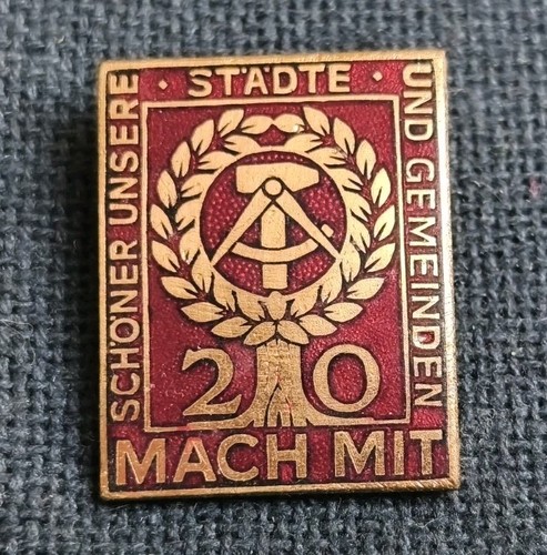 Abzeichen ddr schöner unsere - ddr:,