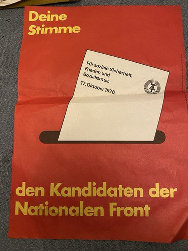 Altes plakat ddr - altes, wahl